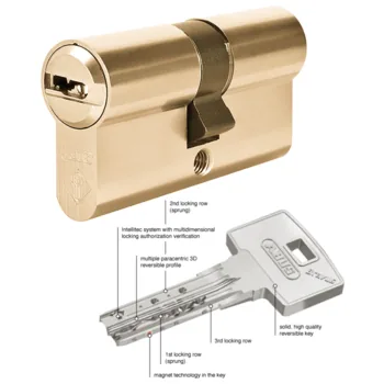 Цилиндровый механизм Abus Bravus.3500 MX MAGNET ключ-ключ 125 mm (35+10+80)