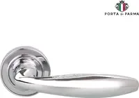 Дверная ручка на розетке PORTA DI PARMA "Anna" полированный хром