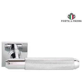 Дверная ручка на квадратной розетке PORTA DI PARMA "Exa Zig"