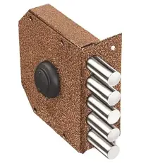 Замок Elbor (Эльбор) накладной Гранит 1.06.51.МА никель сув. 5 риг. /00423/