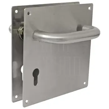 Ручка дверная на планке нерж. сталь Amig mod. 11