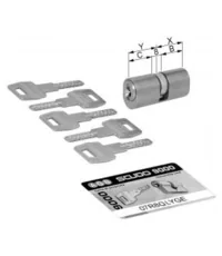 Цилиндровый механизм ключ-ключ AGB 20-8-20 CG0016.24.24 для стеклянного полотна