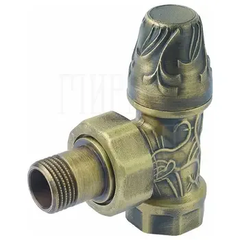 Вентиль Carlo Poletti "Art Deco" запорный угловой 3/4