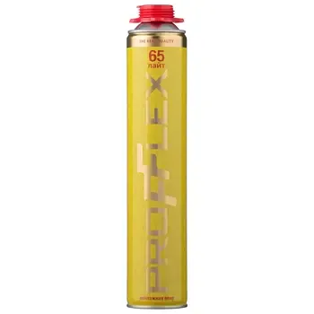Пена монтажная PROFFLEX PRO YELLOW LITE 65л зимняя под пистолет