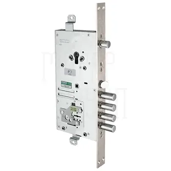 Замок Mottura (Моттура) врезной двухсистемный 54.J936M-D MyKey (правый) перекод. с торца кл. 40 мм без накл.