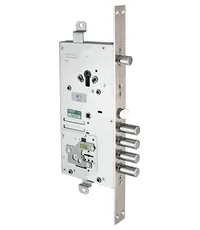 Замок Mottura (Моттура) врезной двухсистемный 54.J936M-D MyKey (правый) перекод. с торца кл. 40 мм без накл.