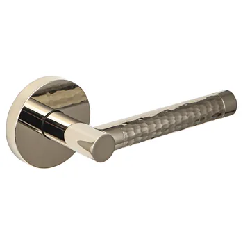 Дверная ручка из латуни Ghobestir "PANTHER Collection" G007 на круглой розетке