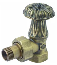 Вентиль Carlo Poletti "Artistic" регулировочный угловой 1/2 состаренная бронза