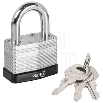 Замок Punto (Пунто) навесной PK-6550 3 key англ.
