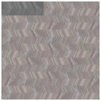 Плавающее пробковое напольное покрытие Ibercork с цифровой HD-печатью "Шеврон Грис" (910x300x10/1.64 м2)