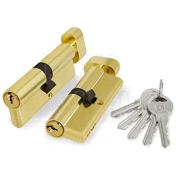 Цилиндровый механизм Fuaro (Фуаро) (100 ZM/70) 1000ZMKnob 70 mm (30+10+30) с вертушкой