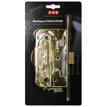 Защелка тихая AGB Mediana Evolution под завертку с отв. пл. крепеж (BOX)