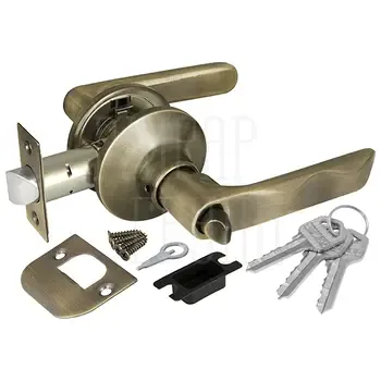 Дверная ручка-защелка Fuaro (Фуаро) DK624 (кл/фик.)