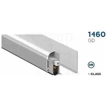 Автоматический порог-уплотнитель Venezia 1460 накладной для стеклянной двери 900-700 мм одинарной регулировки