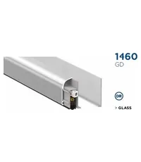 Автоматический порог-уплотнитель Venezia 1460 накладной для стеклянной двери 900-700 мм одинарной регулировки