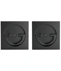 Ручка поворотная Armadillo (Армадилло) для раздвижных дверей SH.QUADRO55.BK8x2