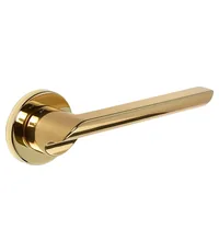 Дверная ручка Extreza Hi-tech "SANTA" (Санта) 128 на круглой розетке R16