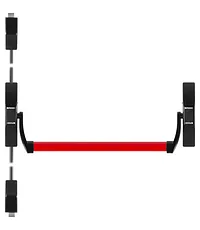 Ручка-штанга нажимная Fuaro (Фуаро) 1700С с тягами в комплекте для двухстворчатых дверей