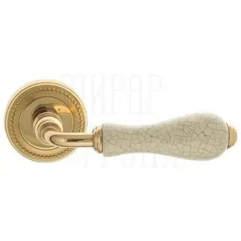 Дверная ручка на розетке Venezia "COLOSSEO" c кракелюром D3