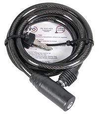 Замок Punto (Пунто) тросовый PK-BIKE-1012-KEY (10х1200) 2key/подвес
