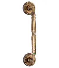 Ручка дверная скоба Extreza "Petra" (Петра) 250 мм (205 мм) на круглых розетках R03