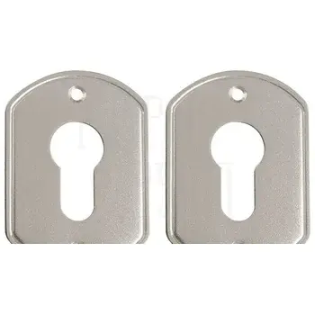 Накладки Guardian (Гардиан) под цилиндр никель ГН 30 /пара/ плоская /123:475/