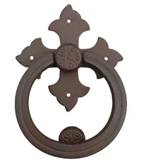 Дверная рчка-гонг(стучалка) кованая стальная Galbusera Art.1700 BATTENTE