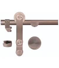 Раздвижная система для 1 стеклянной двери CORONA GL-80 (ролики, доводчики, трэк 2000 мм)