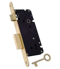 Замок межкомнатный S.A.B. T226050/85 под ключ кабинетный + отв. пл. T0357Т