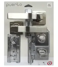 Комплект дверной фурнитуры PUERTO "Песто"(ручка, завертка, защелка с/у, петли безВР) SET 521-02 2070PL 2S