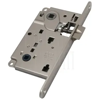 Защелка AGB Centro Solo под завертку WC(защелка вверху, металл. язычек, без ригеля) без отв. планки