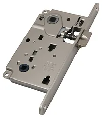 Защелка AGB Centro Solo под завертку WC(защелка вверху, металл. язычек, без ригеля) без отв. планки