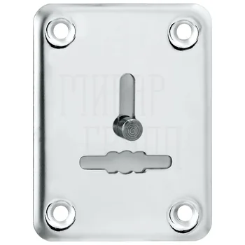 Декоративная Punto (Пунто) накладка ESC081/1-SS (нержавейка) на сув. замок со шторкой (1 шт.) тех.упак.
