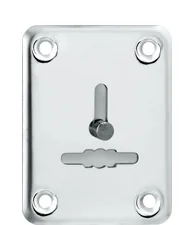 Декоративная Punto (Пунто) накладка ESC081/1-SS (нержавейка) на сув. замок со шторкой (1 шт.) тех.упак.
