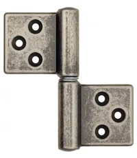 143**032D_T Петля накладная без врезки ALDEGHI 32x35 (левая) сечение стержня круглое