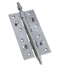 Петля дверная универсальная стальная противосъемная Amig 562 150x82x2.5 с колпачком