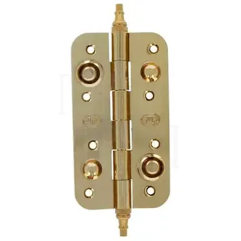 Петля дверная универсальная стальная противосъемная Amig 566 150x82x2.5 с колпачком