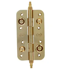 Петля дверная универсальная стальная противосъемная Amig 566 150x82x2.5 с колпачком