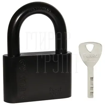 Замок навесной Fuaro (Фуаро) PL-15-70 Black диск. 4 кл. БЛИСТЕР