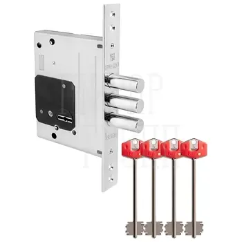 Замок Fuaro (Фуаро) врезной сувальдный TERMO MDV25/S-60.00.3R16 4 key (ключ удл. 120/75 мм)