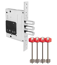 Замок Fuaro (Фуаро) врезной сувальдный TERMO MDV25/S-60.00.3R16 4 key (ключ удл. 120/75 мм)