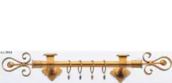 Карниз однорядный стальной кованый Galbusera Art.2014