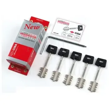 Комплект коротких ключей 44мм для перекодировочных замков CISA 1.06520.51.1