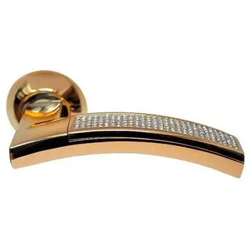 Дверные ручки на розетке Archie Sillur 132 CRYSTAL.