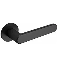 Дверная ручка на круглой розетке Tupai 3957 5S матовое золото R ф/з (на тонком основании 5 мм)