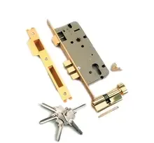 Замок врезной с защелкой Archie L01-45-70S TR ключ с перфорацией-вертушка