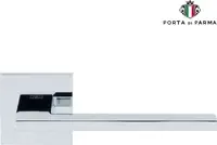 Дверная ручка на розетке PORTA DI PARMA "Electra" полированный хром