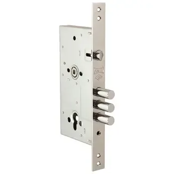 Корпус Kale kilit (Кале килит) врезного цилиндрового замка с защёлкой 252/R w/b