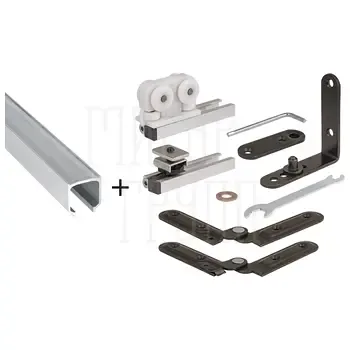 Система дверь-книжка 39817 FOLDING/40 + направляющая 2 м