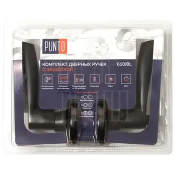 Ручка Punto (Пунто) защелка DK610 ET (кл./фик.)